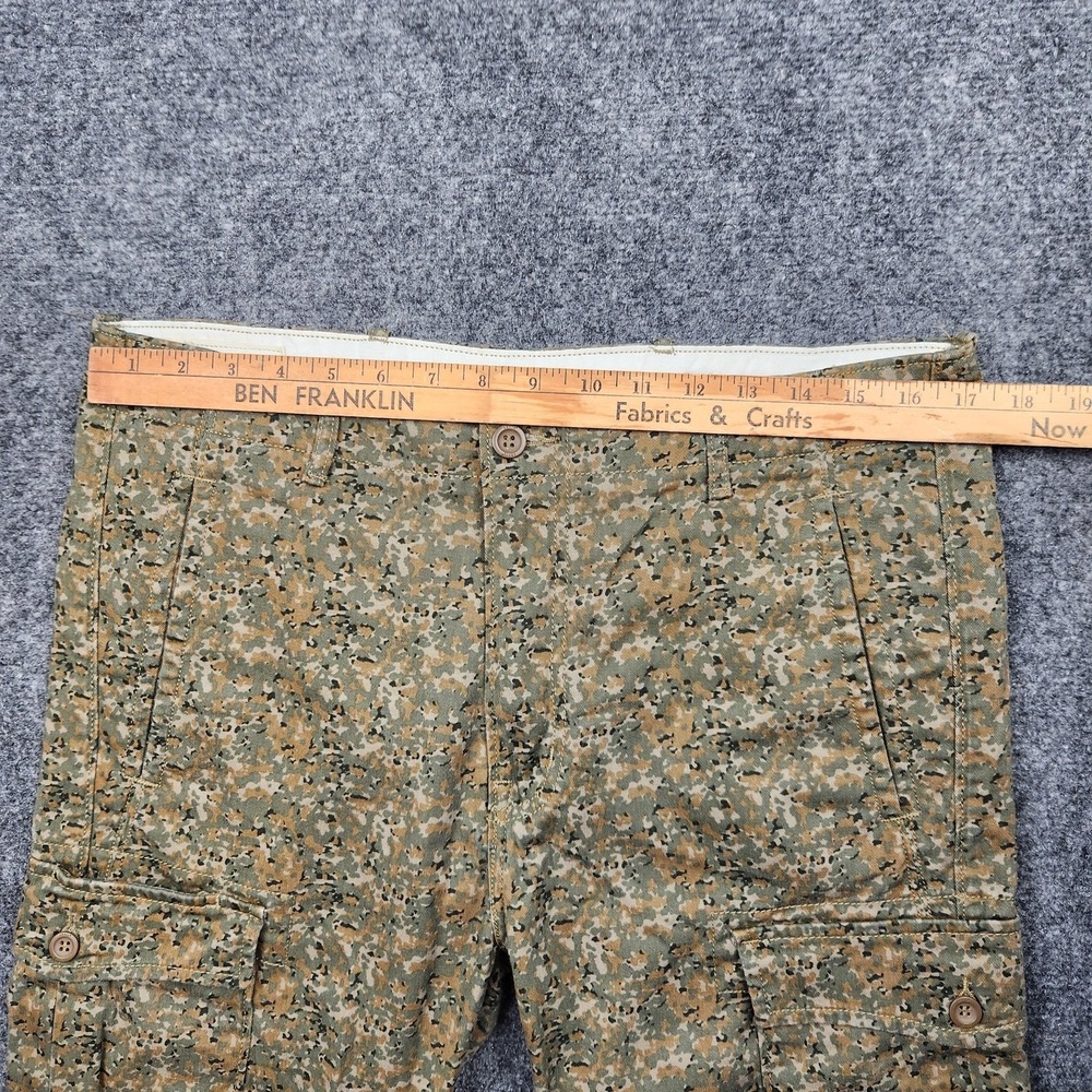 Levi Strauss & Co Pants Mens 33x32 Green Camo Cargo Straight Leg Casual Workwear - Picture 5 of 9